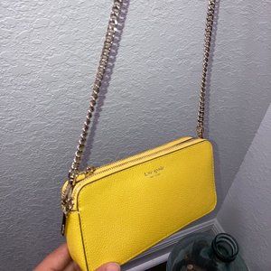 Elegant Yellow Kate Spade Wallet Bag